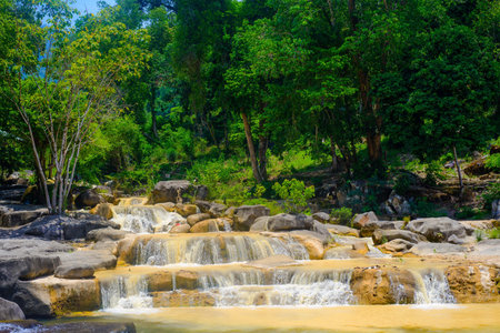 Cascade in asian junglesの写真素材