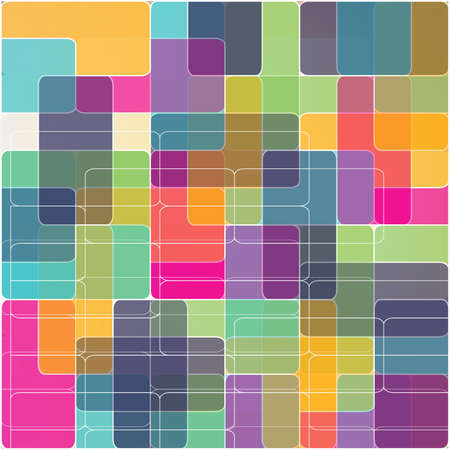 Abstract rounded triangle geometric multicolored backgroundのイラスト素材