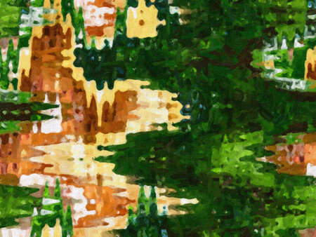 Abstract digital colored futuristic backgroundの写真素材