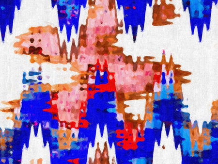 Abstract digital colored futuristic background
