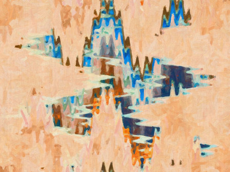 Abstract digital colored futuristic background