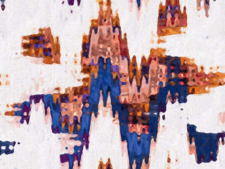 Abstract digital colored futuristic backgroundの写真素材