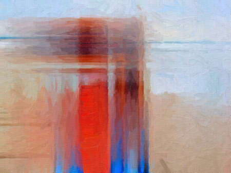 This image was created as digital imitation of oil paintingの写真素材