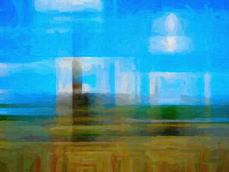 This image was created as digital imitation of oil paintingの写真素材