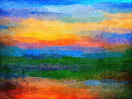 This image was created as digital imitation of oil painting on textured paperの写真素材