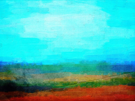 This image was created as digital imitation of oil painting on textured paper
