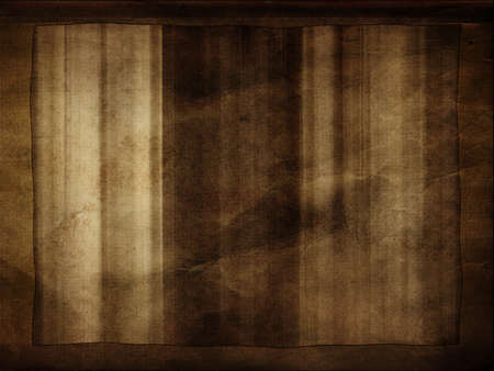 Vintage grungy old paper background with frameの写真素材