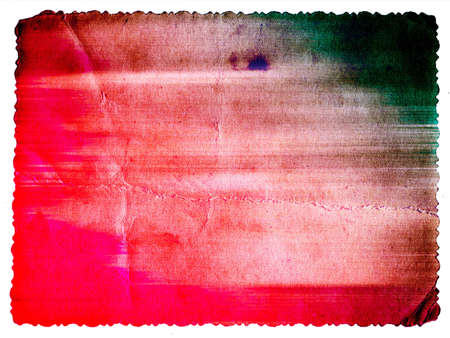 Colored card with pastel color texture isolated on whiteの写真素材