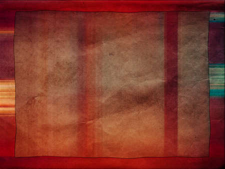 Vintage grungy old paper background with frameの写真素材