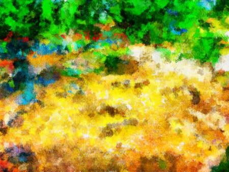 This image was created as digital imitation of painting on textured canvasの写真素材