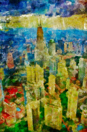 This image was created as digital imitation of painting on textured canvasの写真素材