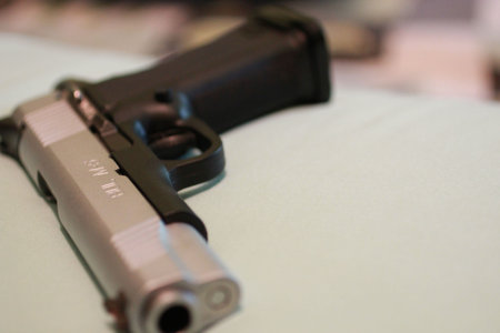 Gun On Close-up