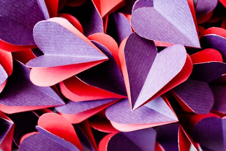 Background with heartsの写真素材