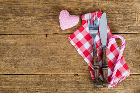 cutlery for Christmas dinnerの写真素材