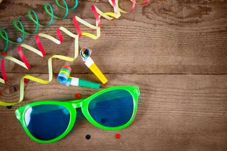 Party Glasses and whistlesの写真素材