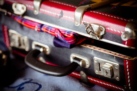 Suitcase ready for travelの写真素材