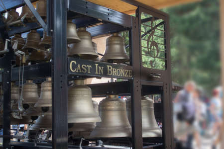 Bronze Musical Bells at the Renaissance Festivalのeditorial素材