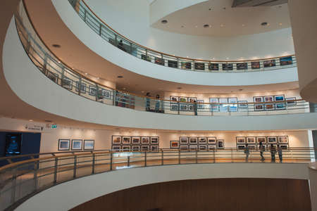 BANGKOK, THAILAND - January 30, 2017: Interior structure of Bangkok Art and Culture Centre. It is a contemporary arts center in Bangkokのeditorial素材