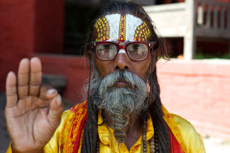 Kathmandu, Nepal, 2013, Nepali Sadhuのeditorial素材