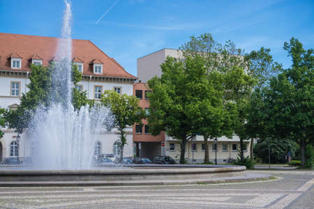 Fountain in Dresden, Germanyの写真素材