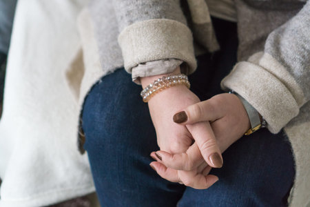 Hands of a womanの写真素材