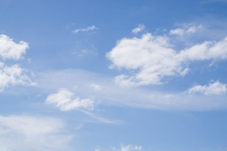 Blue sky with clouds background