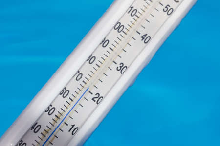 Thermometer for private poolの写真素材