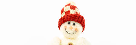 Head of a cute snowmanの写真素材