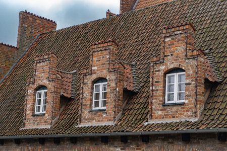 Facade of an old house in Lueneburg, Germany