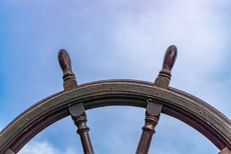 wooden wheelの写真素材