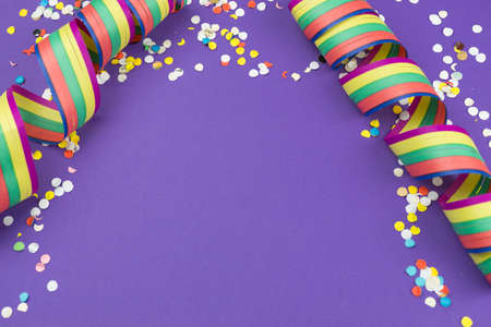 Streamers and confettiの写真素材