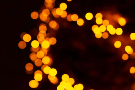 Lots of colorful blurred circles of lightの写真素材