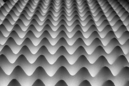 Sponge texture, sponge background, white and black, macro, closeup, selective focusの写真素材