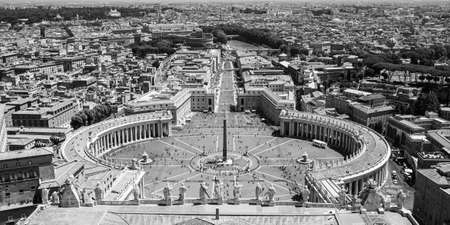 Rome, Italy; July 20th 2018: Panorama from St Pietro domeのeditorial素材
