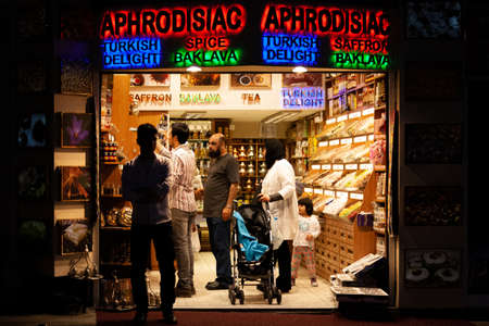 Istanbul, Turkey; May 24th 2013: Tea shop.のeditorial素材