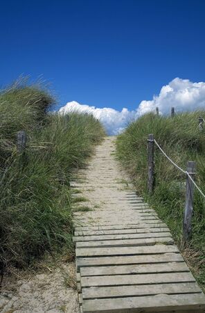 beach boardwalkの写真素材