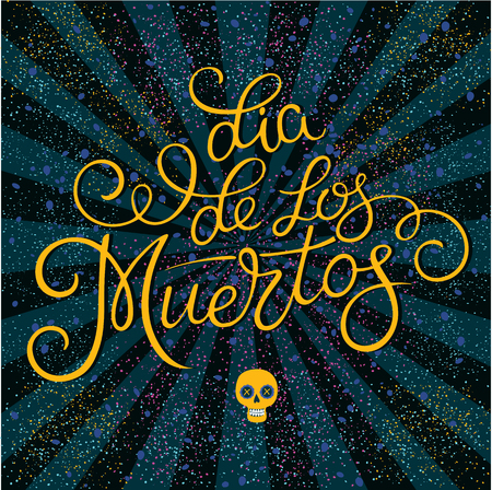 Day of the dead colorful illustration.のイラスト素材