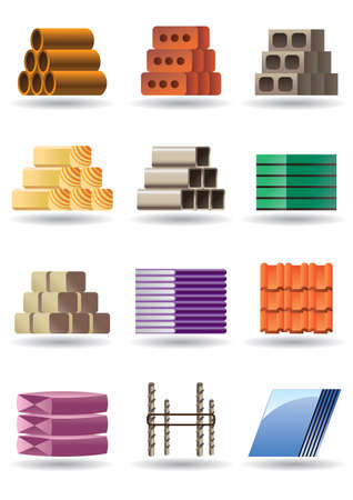 Building and constructions materialsのイラスト素材