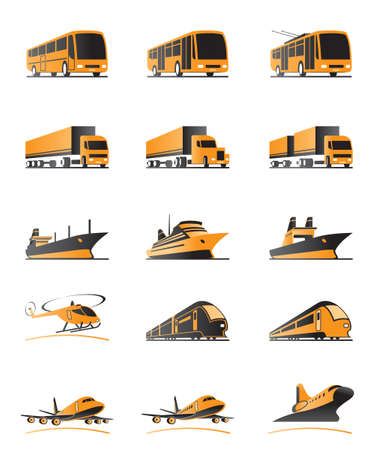 Passenger and cargo transportationのイラスト素材