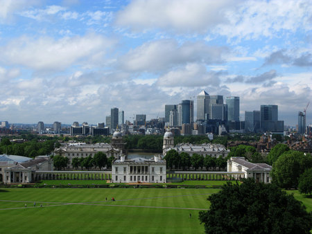 View of London from Greenwich, United Kingdomのeditorial素材