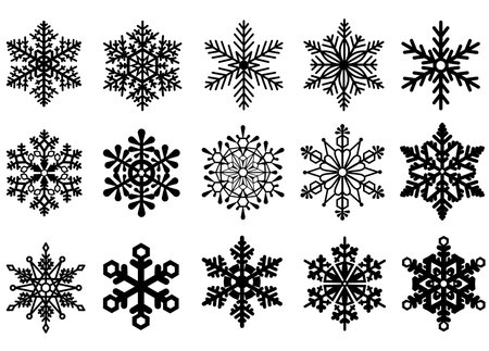 set snowflakes