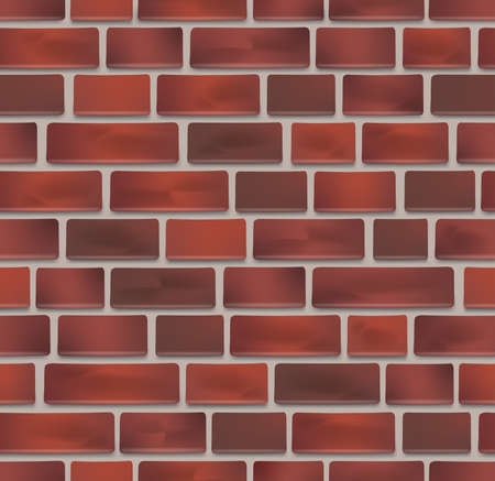 seamless red brick wall textureのイラスト素材
