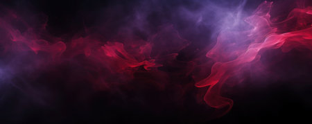 Blurred dark purple background with red and pink tone, dark pink and red lightingの写真素材