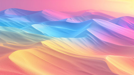 Abstract background of pastel rainbow colors with sand dunes texture for advertising bannerの写真素材