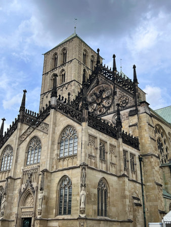 St. Pauls Cathedral, Munster, Germanyの写真素材