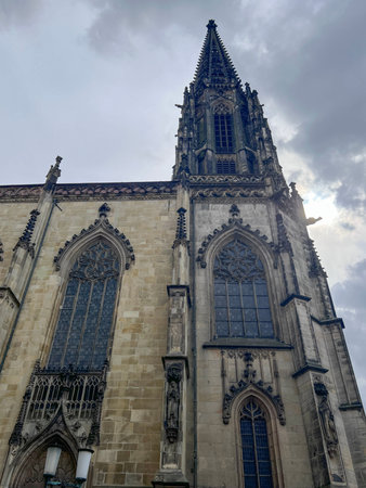 Church of St. Lambert in Munster, North Rhine Westphalia, Germanyの写真素材