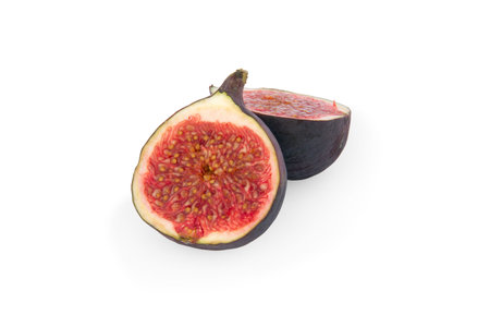 isolated cut fig on a white background