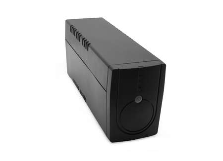 uninterruptible power supply system on a white background isolatedの写真素材