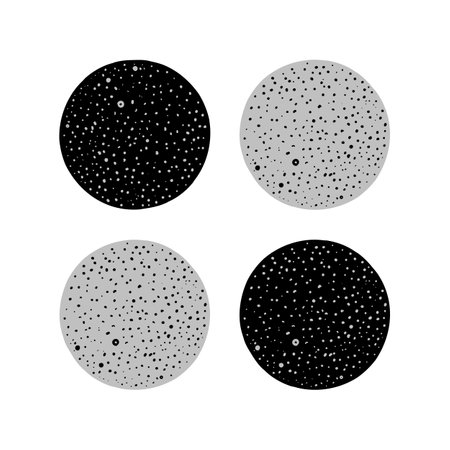 Abstract geometric pattern with circles and elements. Modern abstract design for paper, cover, fabric, interior and other users.のイラスト素材