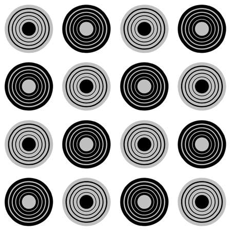 Abstract geometric pattern with circles and elements. Modern abstract design for paper, cover, fabric, interior and other users.のイラスト素材